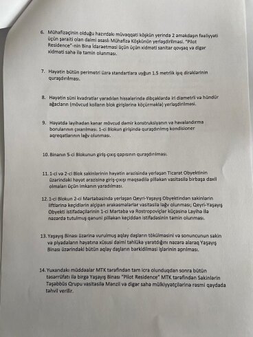 “Pilot Residence” MTK sakinlərinin fəryadı: illərdir çözülməyən problem – MƏKTUB (FOTOLAR)