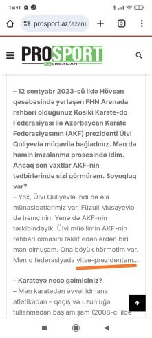 Rafael Bünyatov özünü Karate Federasiyasında vitse-prezident kimi təqdim edir - Əslində isə...