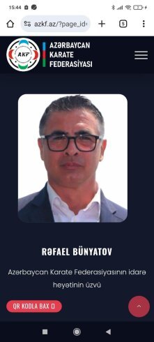 Rafael Bünyatov özünü Karate Federasiyasında vitse-prezident kimi təqdim edir - Əslində isə...
