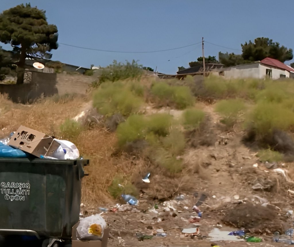 Binəqədi rayonunda parkda ağaclar quruyub,antisanitar vəziyyət yaranıb- Video