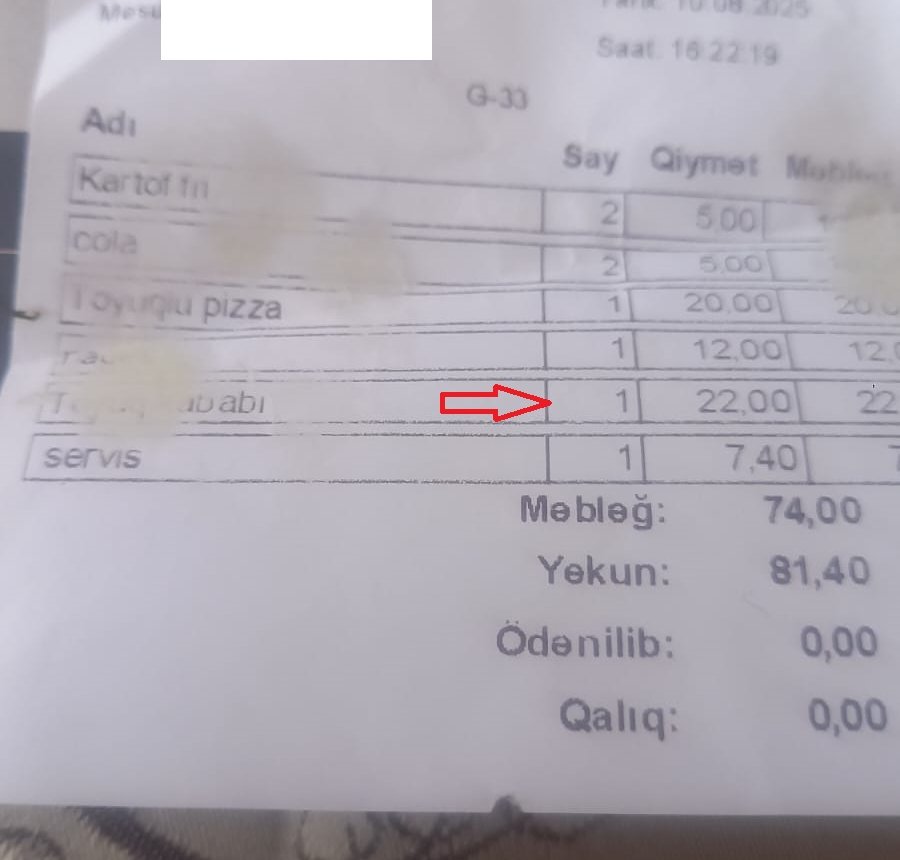 Qəbələdə “Köşəm” restoranında turistləri necə aldadırlar? -Fotofakt