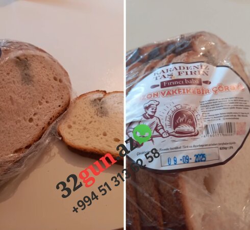 "Grandmart"da İYRƏNCLİK: Satılan çörək görün nə vəziyyətədir/ VİDEO
