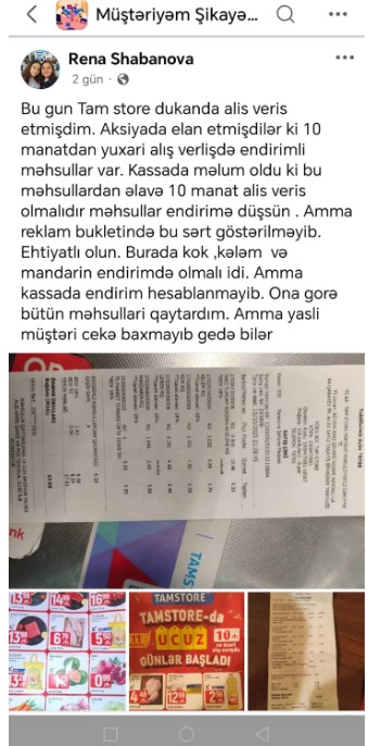 “TamStore”də endirimlə müştəriləri necə aldadırlar
