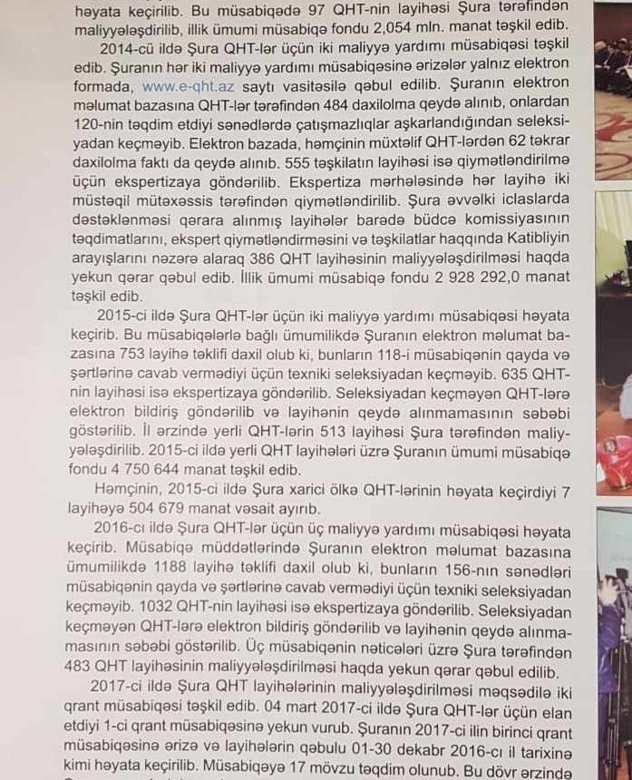 QHT-lərə Dövlət Dəstəyi Agentliyi korrupsiya bataqlığında:QHT sədrindən növbəti ŞOK FAKTLAR/FOTOLAR
