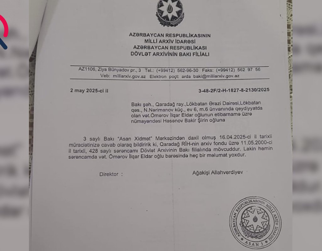 Süleyman Mikayılovun nümayəndəsi vətəndaşa saxta sənəd verib?