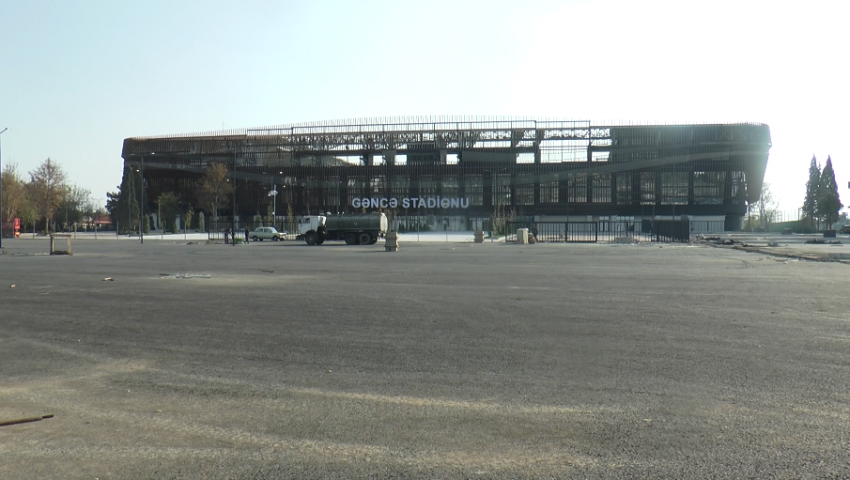 Gəncə stadionunda işləyənlər “Green Service LTD”dən əmək haqlarını ala bilmirlər-Video