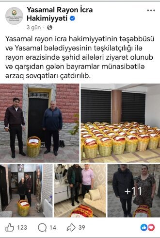 Vətəndaş Yasamal RİH-i ittiham etdi: “Yardım bir qism adama verilir” – Foto