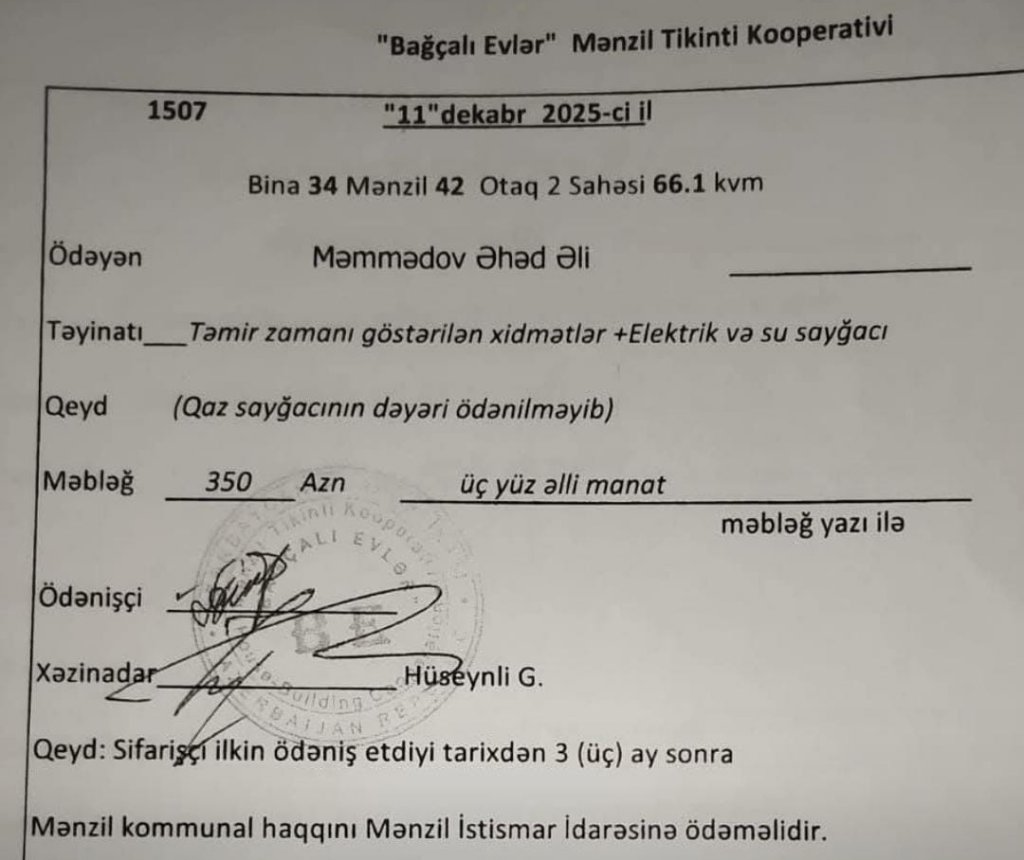 “Qurtuluş 93” MTK-dan özbaşınalıq… Evini satanlardan pul tələb edir – Fakt