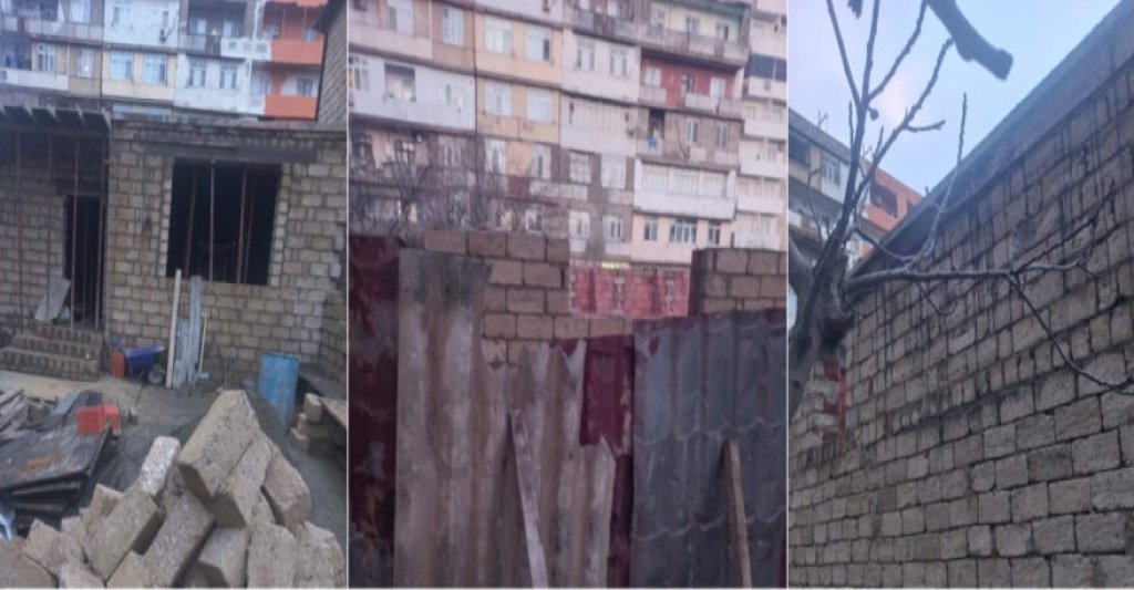 Eldar Əzizov xəbərdarlıq etsə də Xətaidə aparılan qanunsuz tikilinin qarşısı alınmır -FOTOLAR