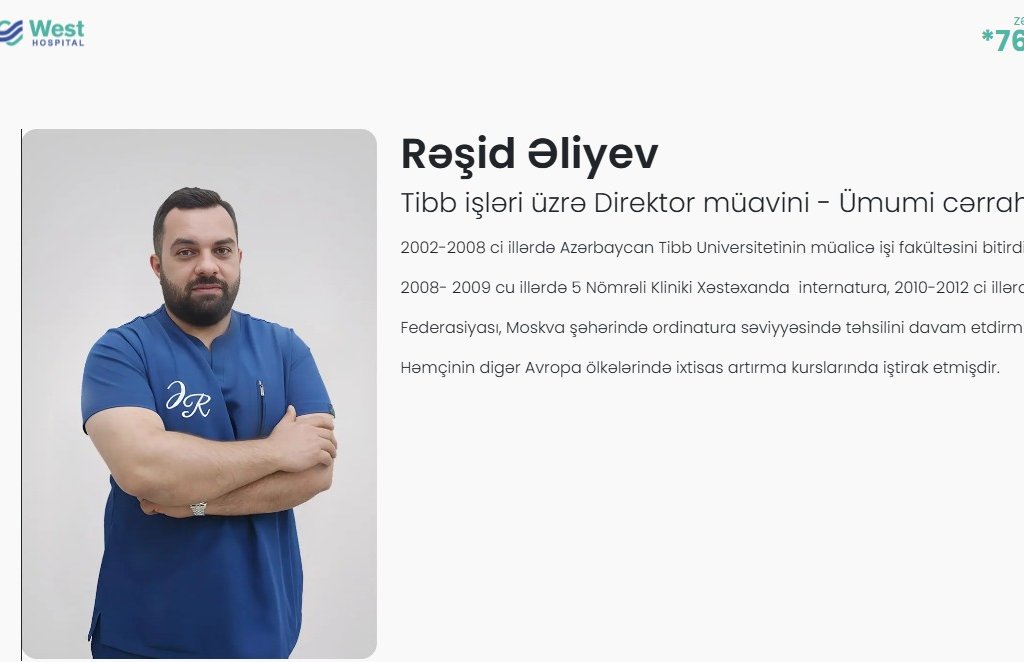 Xəlil Göyüşovun oğlunun klinikasında yoxlama – “Vest Hospital” cərimələndi