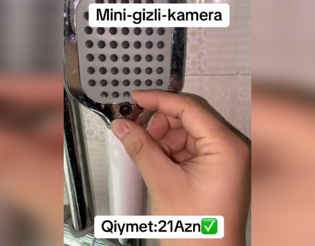 Bu videoları çəkib gizli kameraları reklam edirlər - Hamamda, oyuncaqda, kompüterdə...