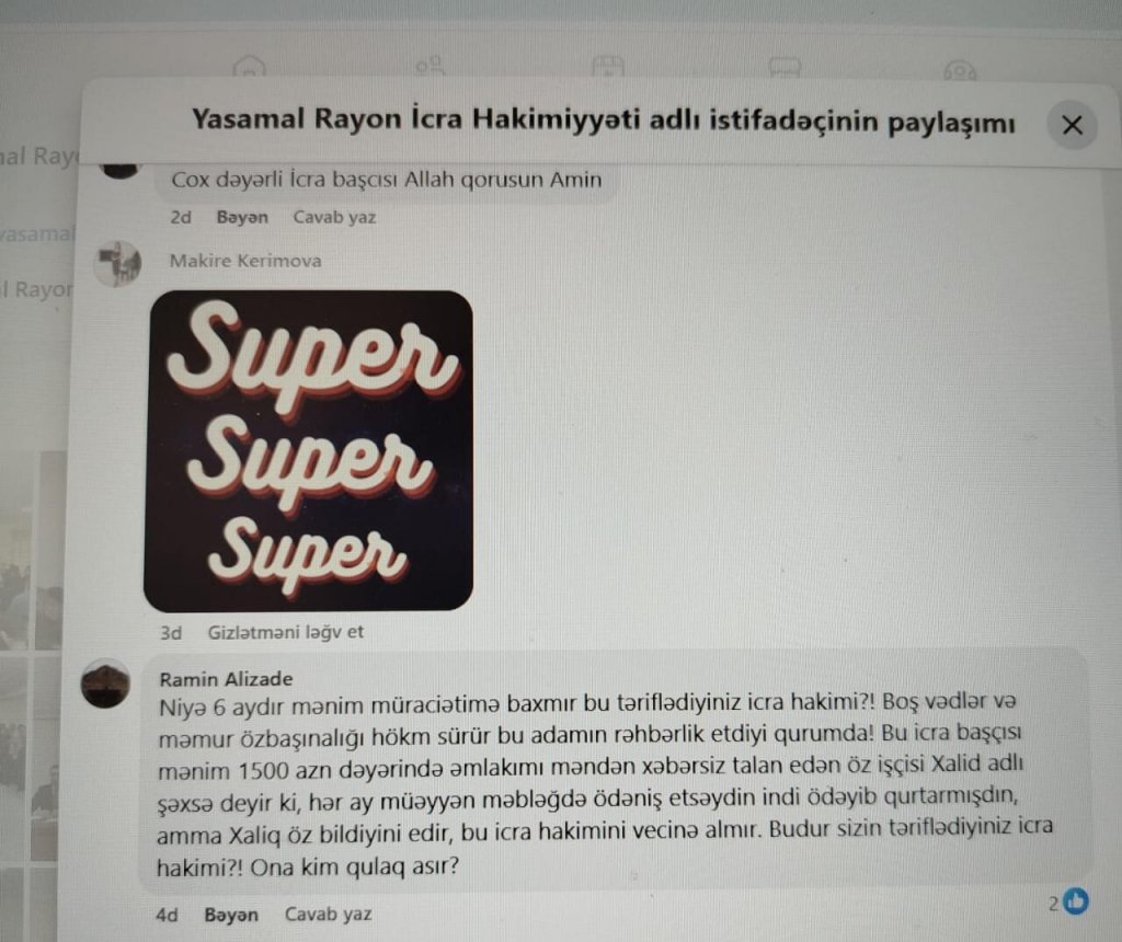“Elşad Həsənov əmlakımı talan edib” – Yasamal sakinindən ŞİKAYƏT