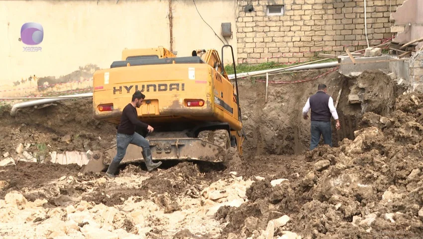 
Masazırda “LB PROJECET”MMC-dən şikayət -Obyekt tikilsədə kommunal xətlər zədələnib