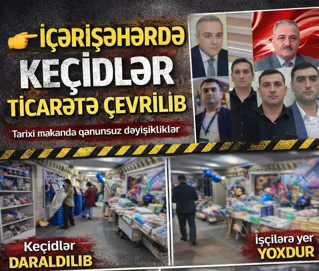 İçərişəhərdə yeraltı keçidlər “ticarət obyektinə” çevrilib – ictimai məkanlar kimlərin nəzarətindədir?