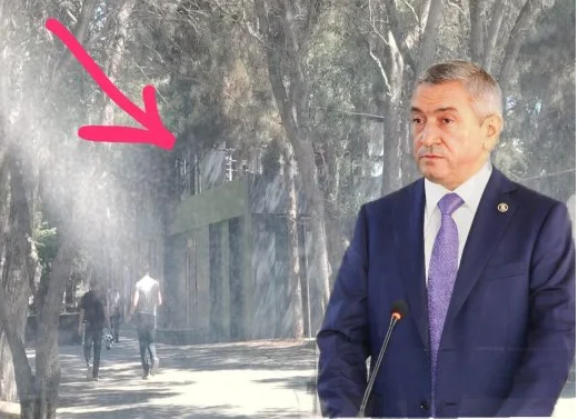 Sabunçuda park içində tikinti özbaşınalığı - VİDEO